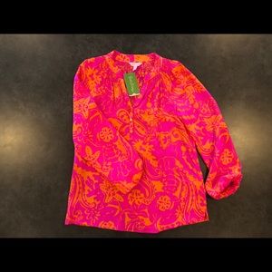 Lilly Pulitzer Elsa Top Pop Pink